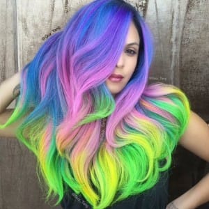 Image showing Rainbow hair by Guy Tang