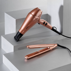 BaByliss Pro Keratin Lustre rose gold group shot - best hair styling tools