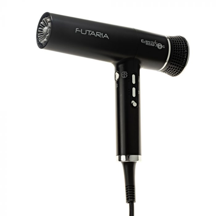 Electric Head Jog Futaria digital hair dryer in black