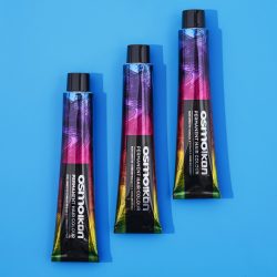 Three OSMO IKON tubes on a blue background