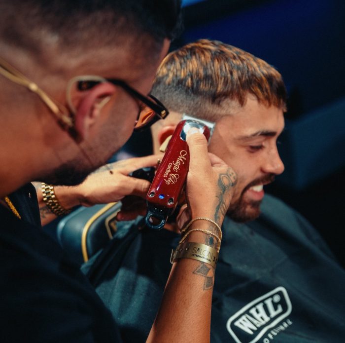 Wahl Cordless Magic Clip hair clipper in use