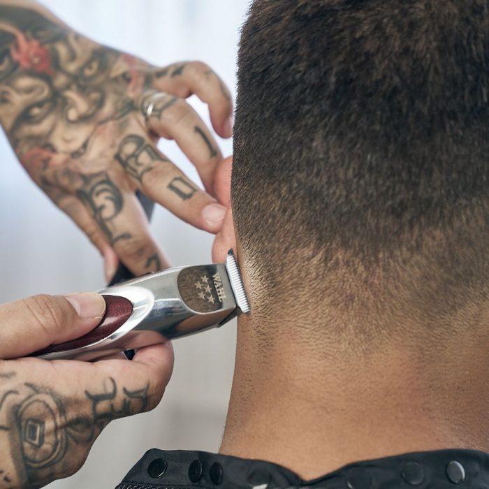 A-Lign Cordless Trimmer in use