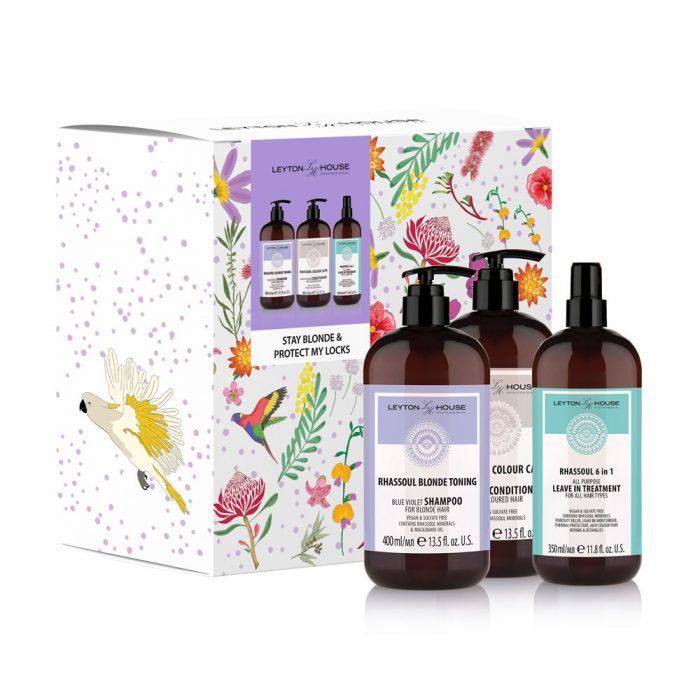 Leyton House Professional Stay Blonde & Protect My Locks hair care gift set