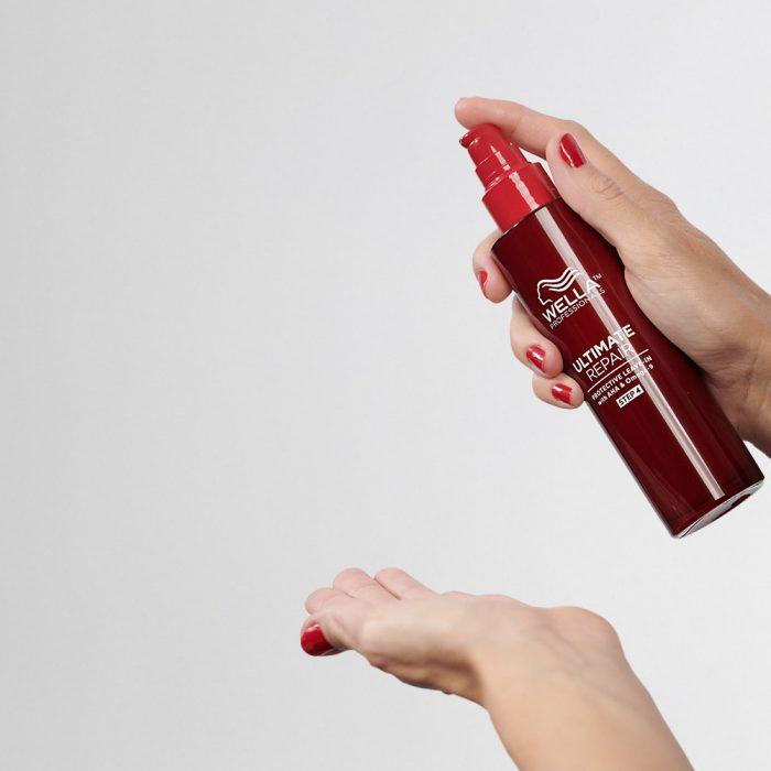 protection spray in use