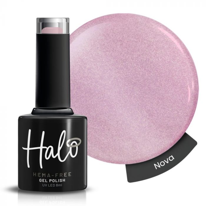 image of halo nova swatch and bottle