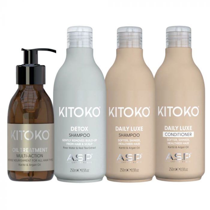 image showing daily luxe, detox and oil treatment range 
