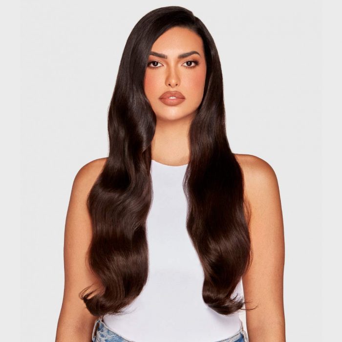 image of model wearing brunette slimline tapes