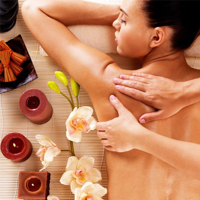 women having a massage