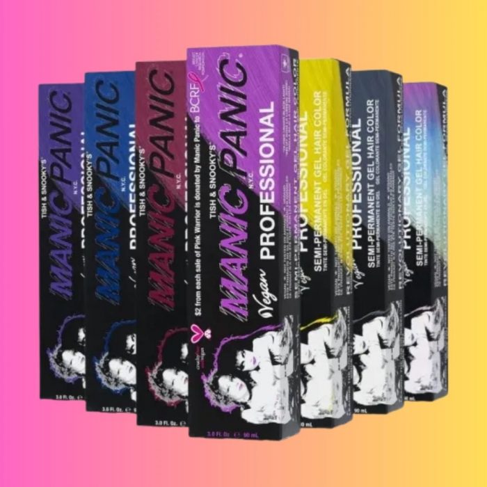 manic panic permanent hair colour