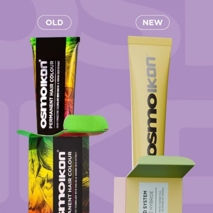 image showing the old osmo ikon packaging against the new
