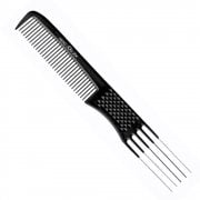 204 Metal Prong Comb Black