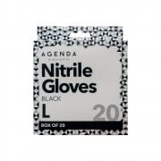 Black Nitrile Gloves Large (20)
