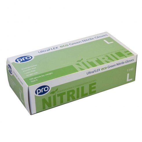 Agenda Eco Green Biodegradable Nitrile Gloves (100)