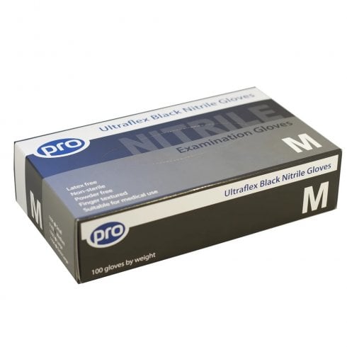 Agenda Nitrile Black Gloves (100)