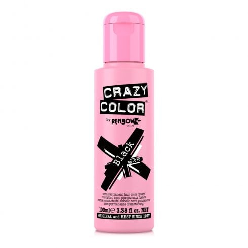 Crazy Color Semi-Permanent Colour Black 100ml