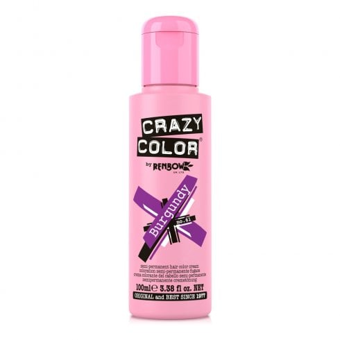 Crazy Color Semi-Permanent Colour Burgundy 100ml