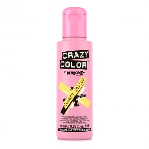 Crazy Color Semi-Permanent Colour Canary Yellow 100ml