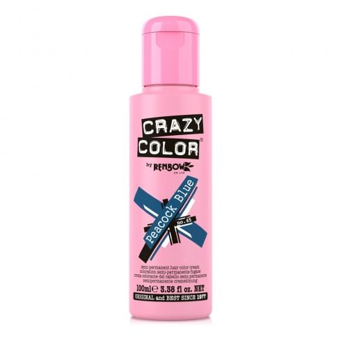 Crazy Color Semi-Permanent Colour Peacock Blue 100ml