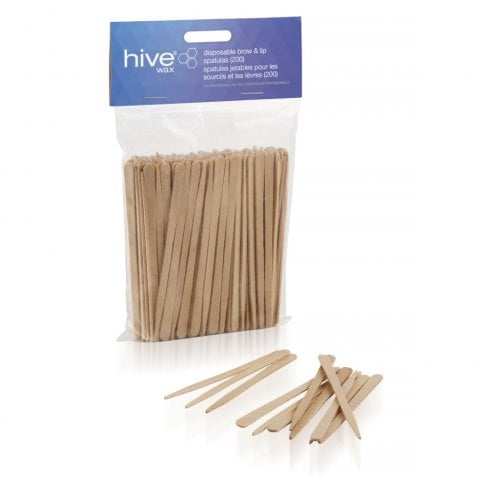 Hive of Beauty Disposable Brow & Lip Waxing Spatulas (200)