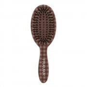 Gingham Chocolate Mini Polish Brush
