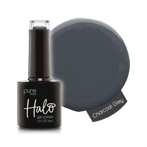 Halo Gel Polish Charcoal Grey 8ml