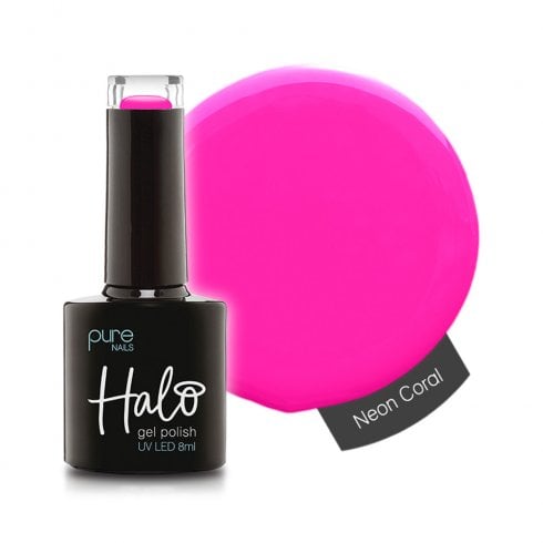 Halo Gel Polish Neon Coral 8ml