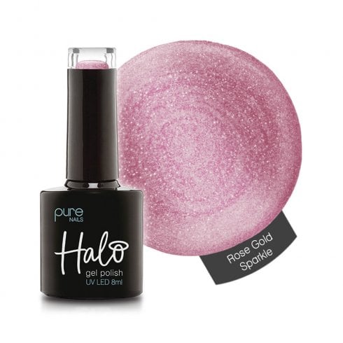 Halo Gel Polish Rose Gold Sparkle 8ml