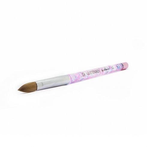 Glitterbels Pinched Pastel Glitter Acrylic Brush (Size 10)