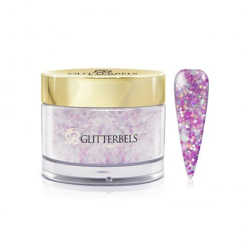 Glitterbels Pre-Mixed Glitter Acrylic Powder Purple Panda 28g
