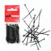 2" Black Waved Hair Grips (50)