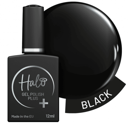 Halo  Gel Polish Plus Black 12ml