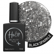 Halo Gel Polish Plus Black Sparkle 12ml