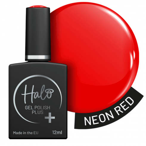Halo  Gel Polish Plus Neon Red 12ml