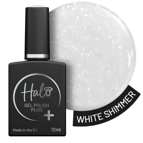 Halo  Gel Polish Plus White Shimmer 12ml
