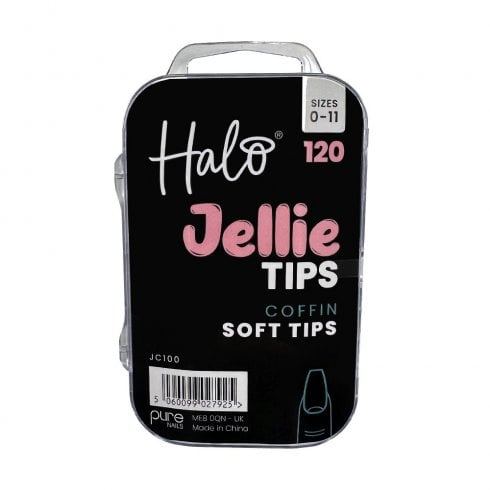 Halo Jellie Nail Tips Coffin - Sizes 0-11 (120)
