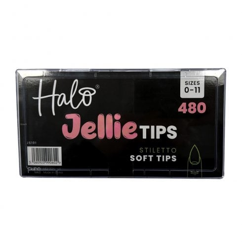 Halo Jellie Nail Tips Stiletto - Sizes 0-11 (480)