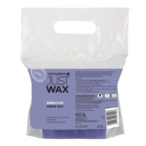 Just Wax Sensitive Strip Wax Cartridges (6x100ml)