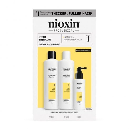 Nioxin System 1 Trial Kit (Thinning/Normal Natural Hair)