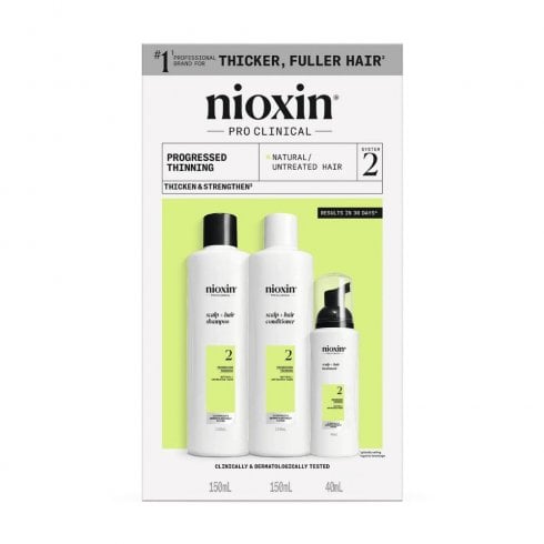 Nioxin System 2 Trial Kit - Progressed Thinning (Natural/Untreated Hair)