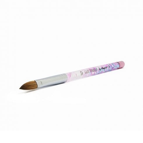Glitterbels Pinched Pastel Glitter Acrylic Brush (Size 8)