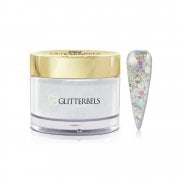 Pre-Mixed Glitter Acrylic Powder Aqua Stardust 28g