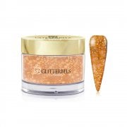 Pre-Mixed Glitter Acrylic Powder Carrot Peel 28g