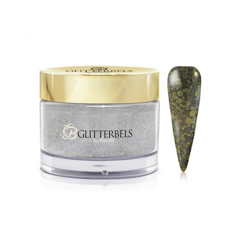 Glitterbels Pre-Mixed Glitter Acrylic Powder Chunky Khaki 28g
