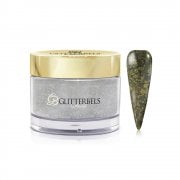 Pre-Mixed Glitter Acrylic Powder Chunky Khaki 28g