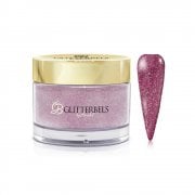 Pre-Mixed Glitter Acrylic Powder Crimson Pink 28g