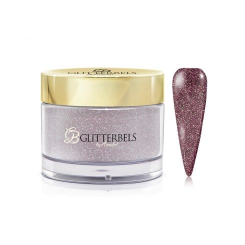Glitterbels Pre-Mixed Glitter Acrylic Powder Fine Wine 28g