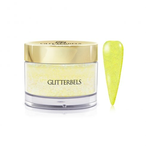 Glitterbels Pre-Mixed Glitter Acrylic Powder Lemon Crush 28g