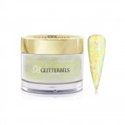 Pre-Mixed Glitter Acrylic Powder Lemon Swirl 28g