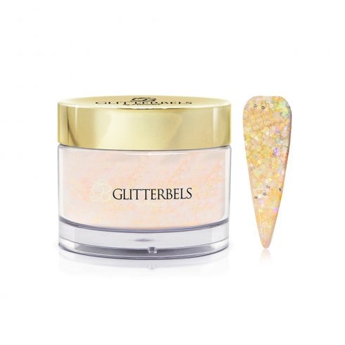Glitterbels Pre-Mixed Glitter Acrylic Powder Orange Soda 28g