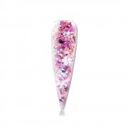 Pre-Mixed Glitter Acrylic Powder Purple Snow 28g